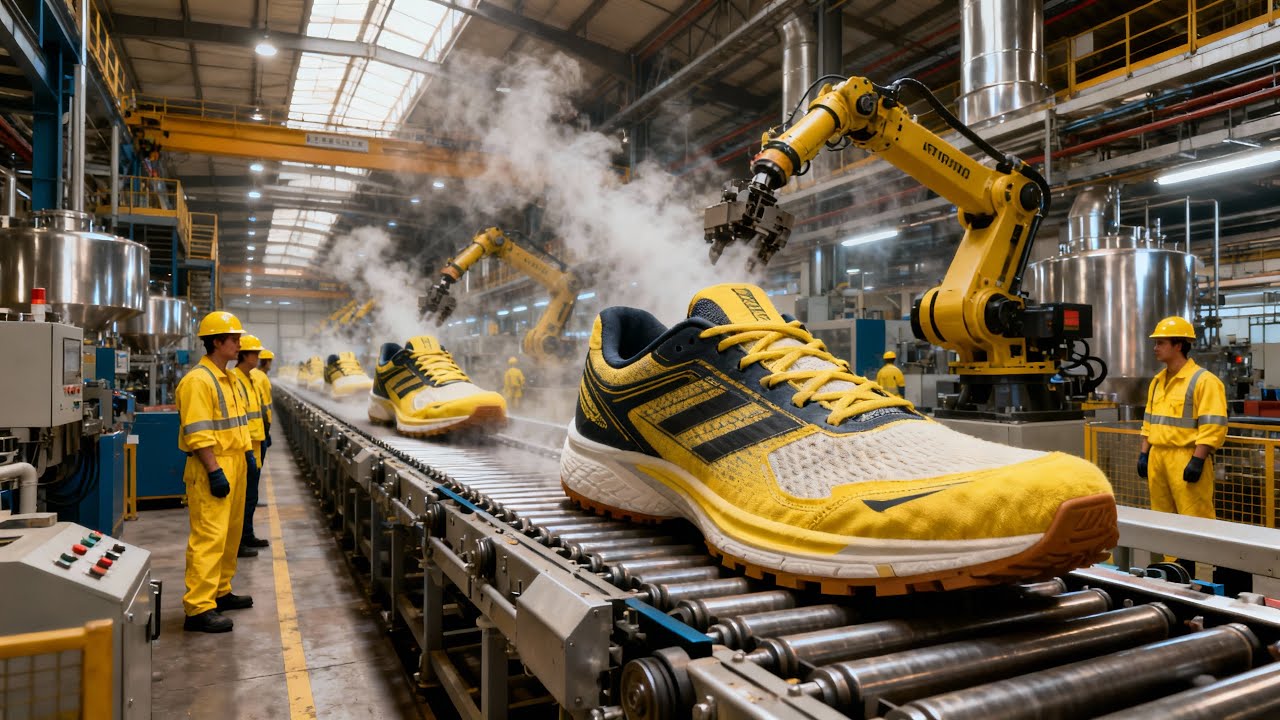 Modern Sports Shoe Manufacturing Process