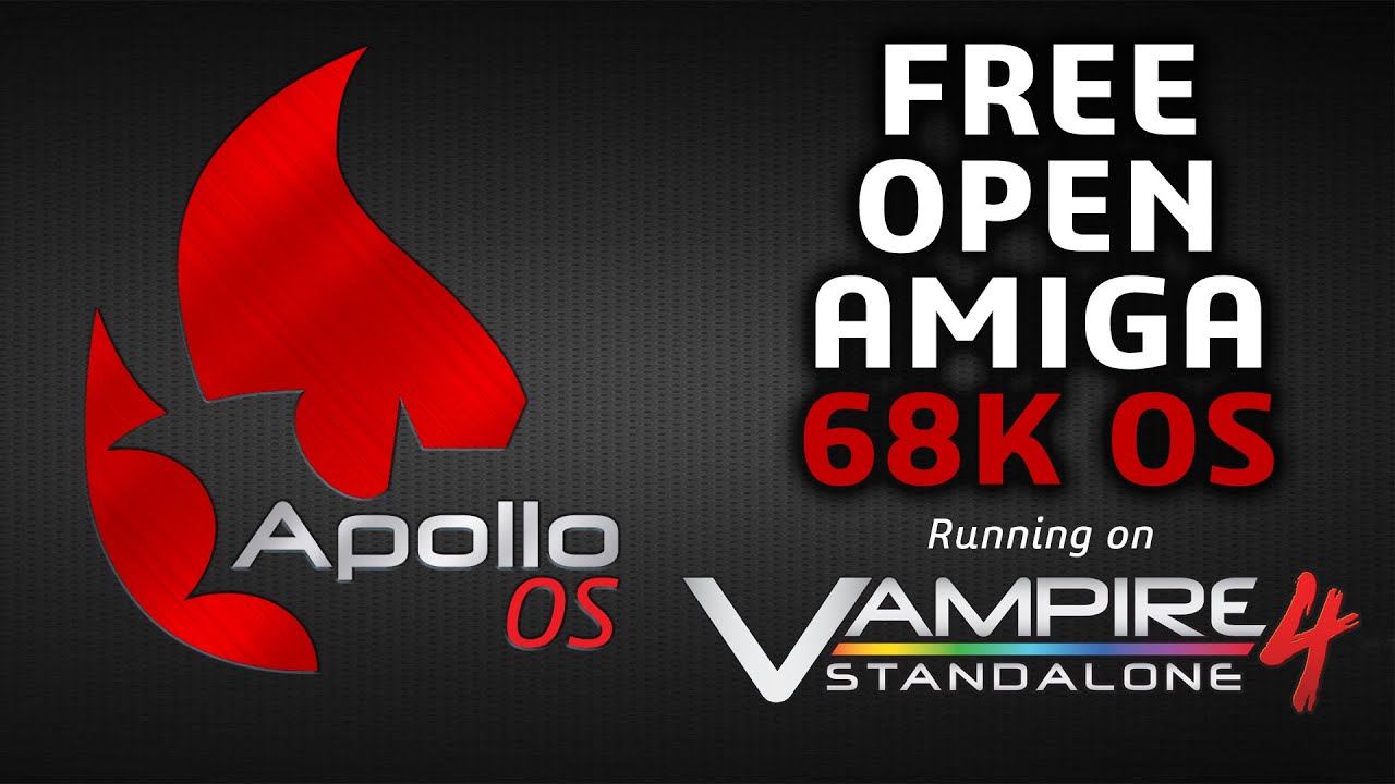 ApolloOS Free 68K OS (AROS based)  running on Amiga Vampire 4 Standalone