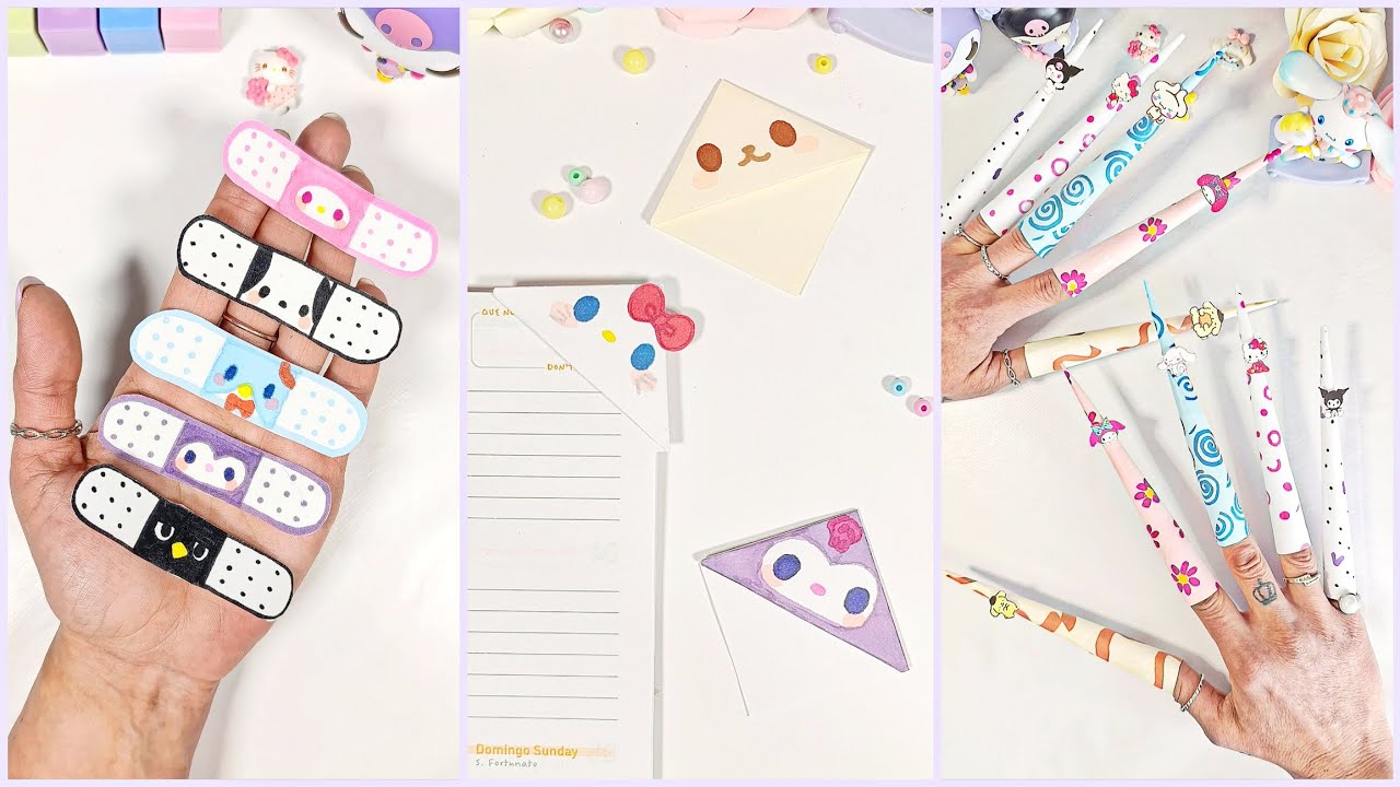 Manualidades con papel / Manualidades fáciles de hacer en casa / Ideas creativas / DIY SANRIO fácil