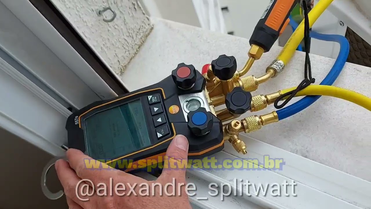 Desinstalação, Nova instalação, Vácuo, Carga de Fluído refrigerante, TESTO 557s  e muito mais...