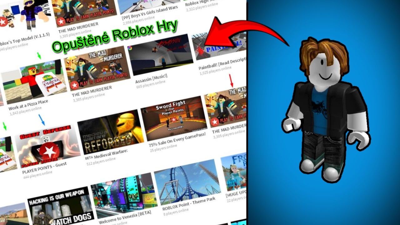 Hraju OPUŠTĚNÉ Roblox hry! | Roblox