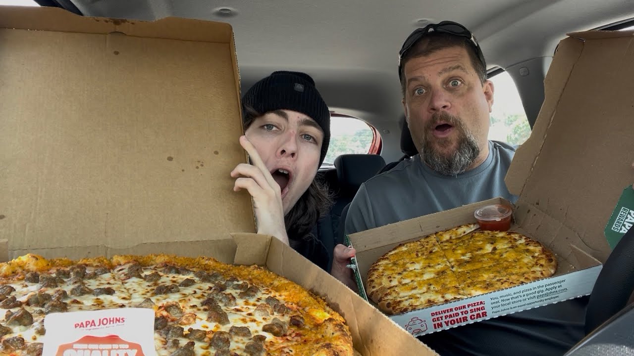 Is The NEW Papa John’s Cheddar Crust Pizza & CheeseSticks THE WORST PIZZA OF 2025?? | Food Review!