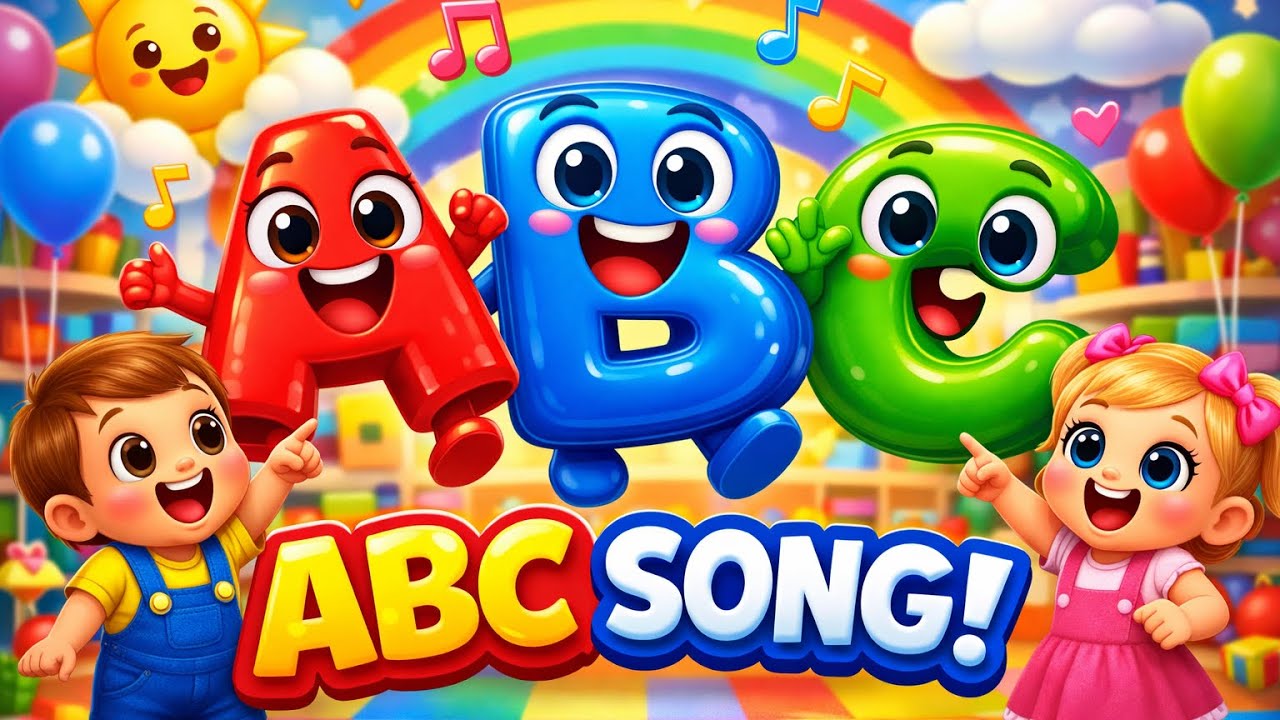 ABC Song for Kids 🎵 | Learn Alphabet with Fun 3D Letters | ABCD Nursery Rhymes