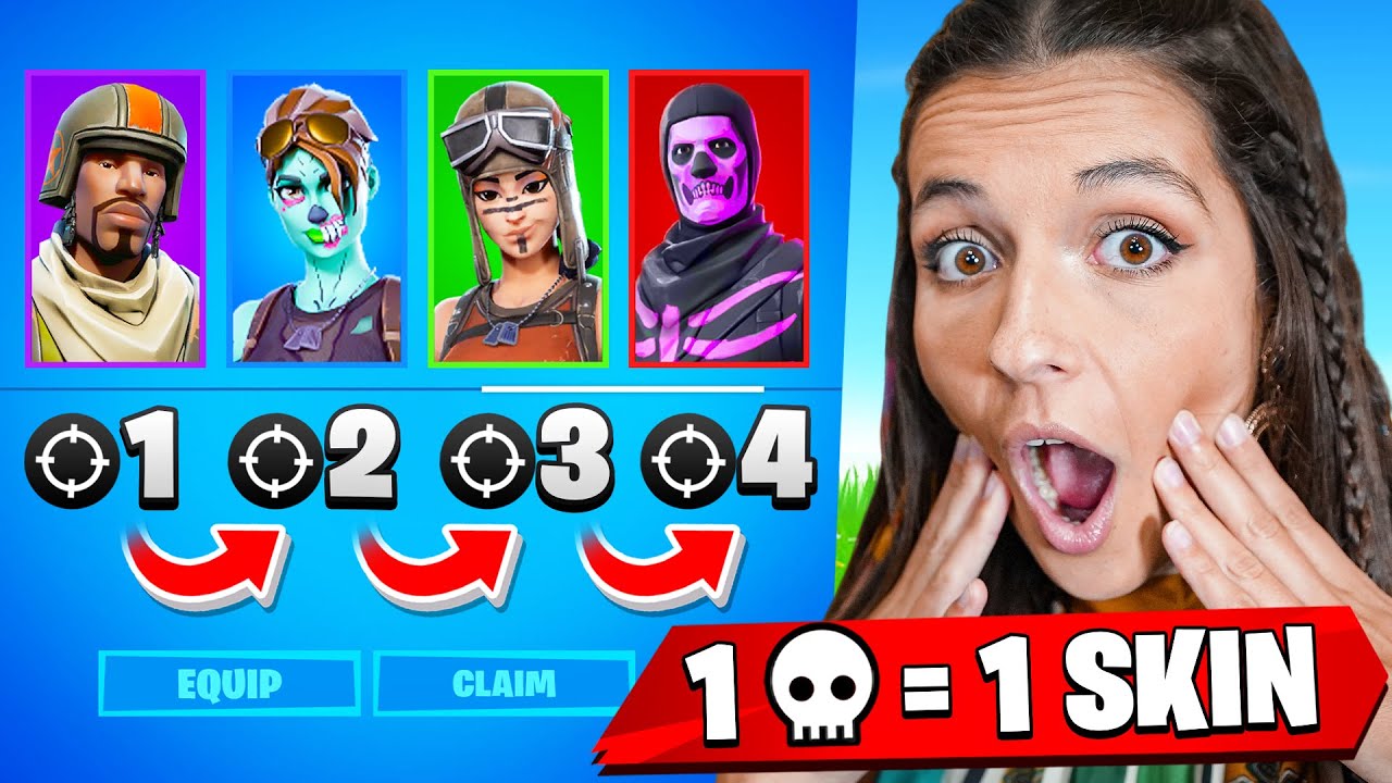 1 KILL = 1 SKIN GRATUIT pour BLANDINE sur FORTNITE