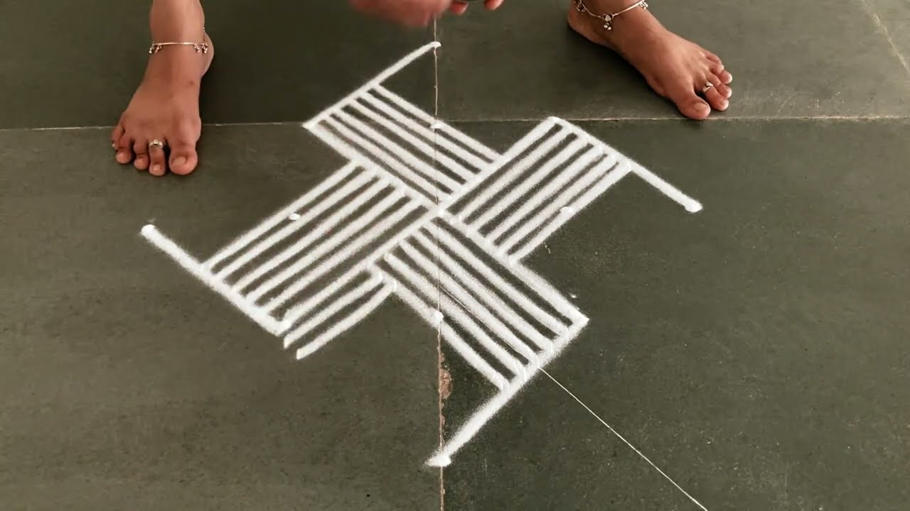 Easy 5*1 padikolam designs| Simple muggulu designs| easy rangoli designs| Beginners kolam
