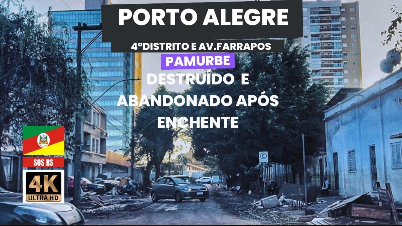 4° Distrito e Entorno da Av. Farrapos. Área foco de revitalização foi abandonada pela Prefeitura.