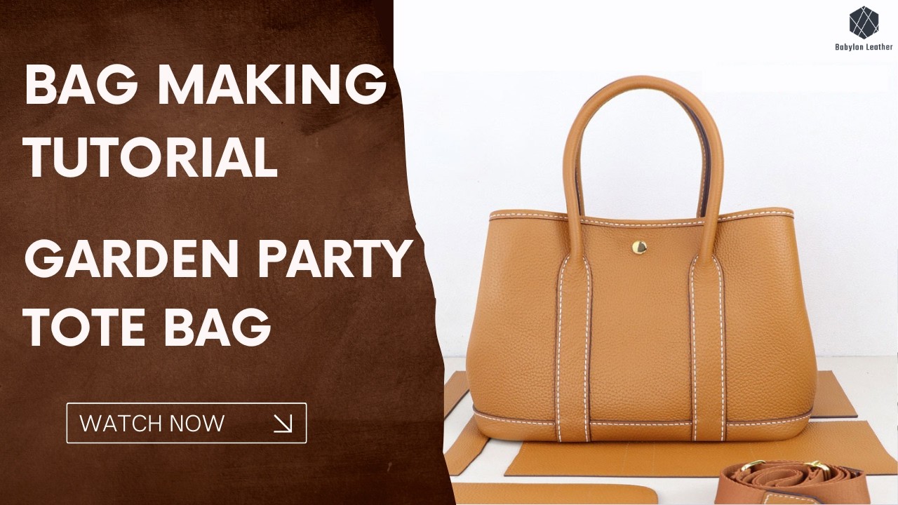 DIY Garden Party Tote — The Only Tutorial You Need | Babylon Leather Kit SY05