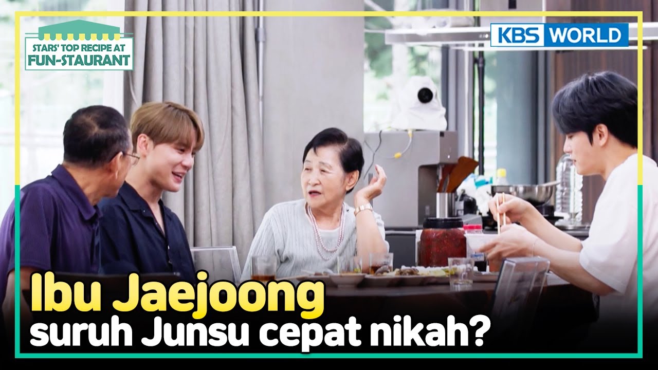 [IND/ENG] Junsu disambut orang tua Jaejoong seperti anak sendiri | Fun-Staurant | KBS WORLD 241104