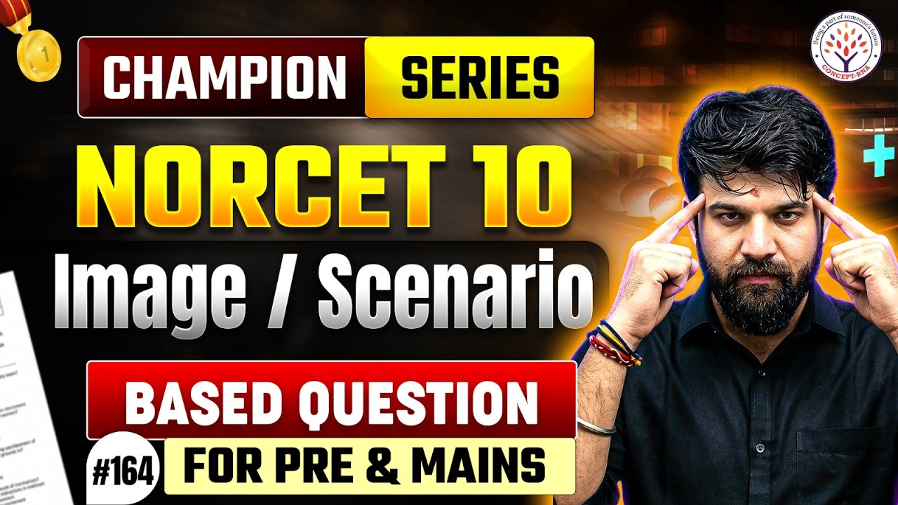 NORCET 10 Image Based Questions | Most Expected MCQs | NORCET 2026 Champion Series #164 | Sagar Sir