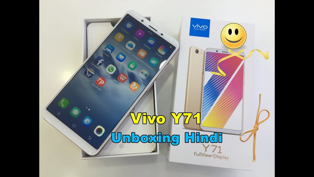 VIVO Y71 (Gold, 16 GB)  (3 GB RAM) Unboxing in hindi and camera sampels