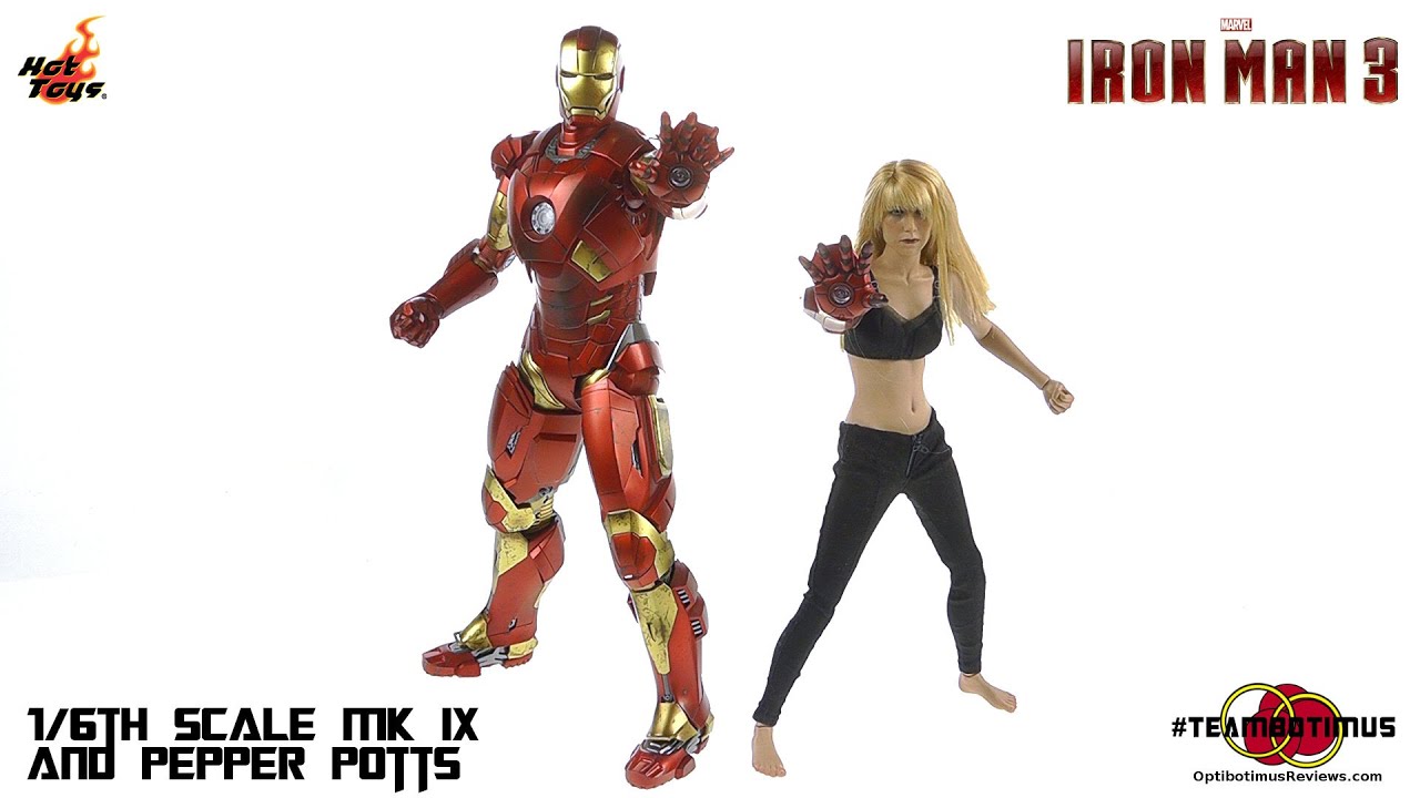 Hot Toys Iron Man 3 Pepper Potts and MK IX Video Review