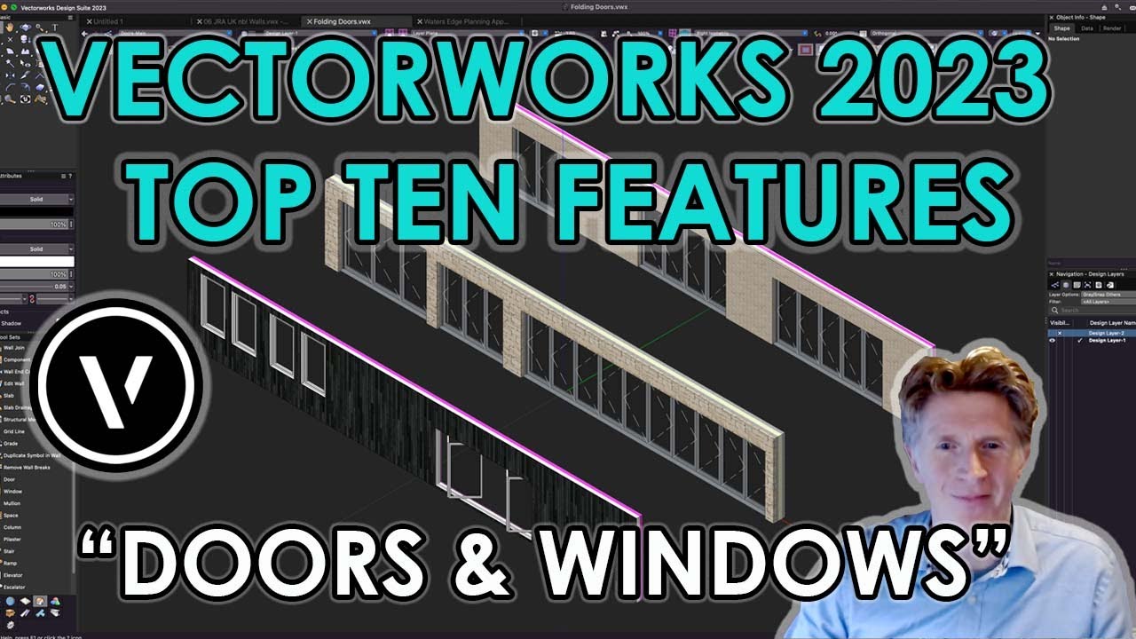 Vectorworks 2023: New Doors & Windows