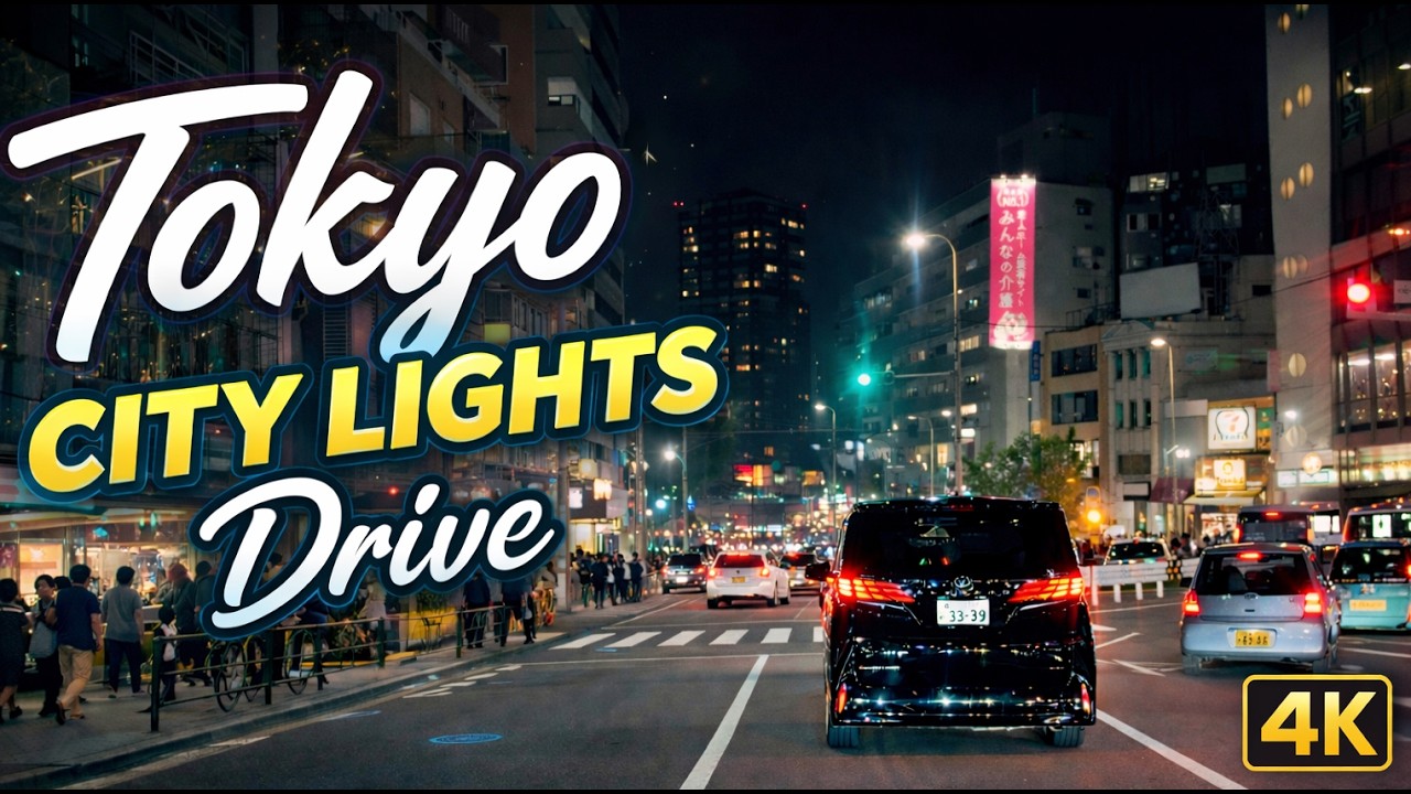Cruising Tokyo at Night 🌃 Calm Urban Drive | Japan Drive Diary
