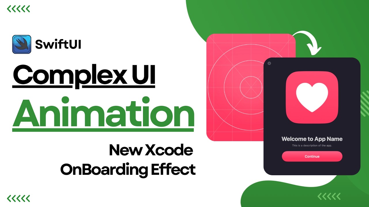 Complex UI Animation: New Xcode's OnBoarding Animation Effect Using SwiftUI | Xcode 26