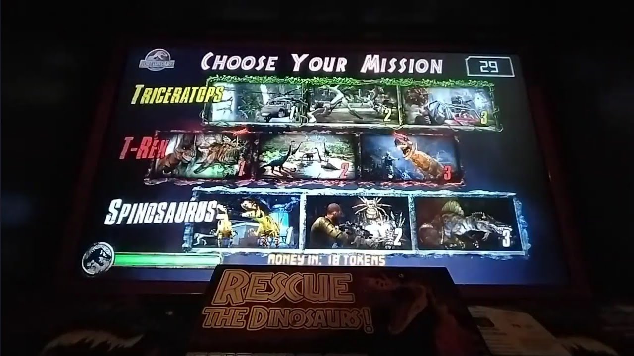 2010s Raw Thrills Jurassic Park Arcade - T-Rex