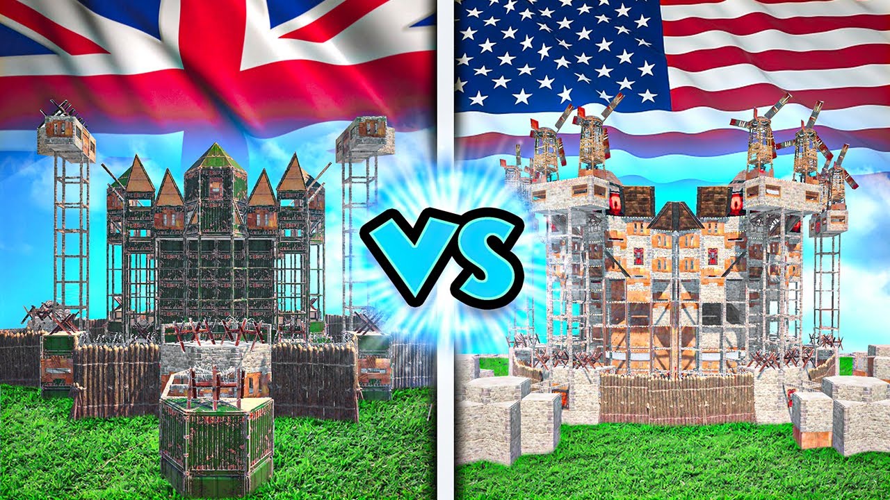 USA vs UK Base Wars - Rust