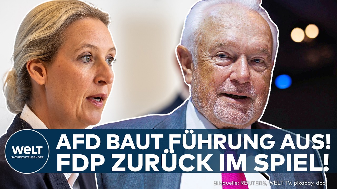 DEUTSCHLAND: AfD baut Vorsprung weiter aus! Umfrage-Klatsche f&uuml;r Merz