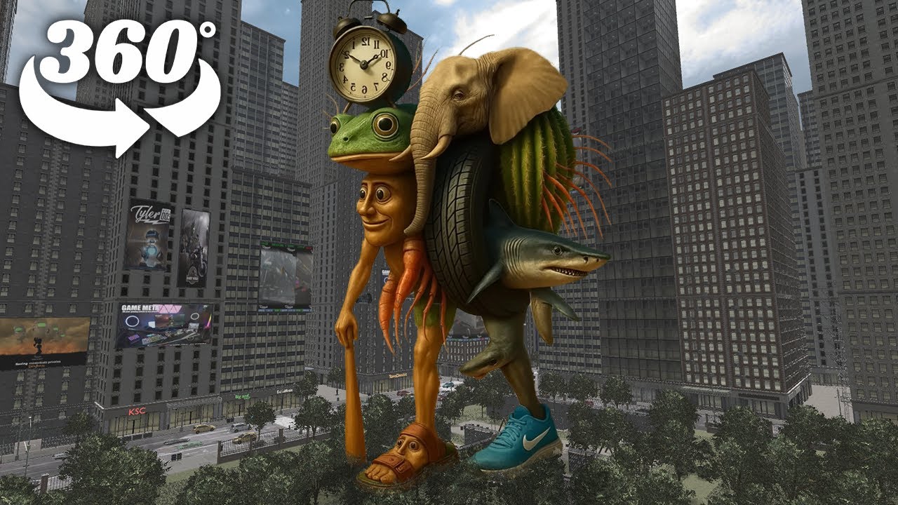 Italian Brainrot Final Boss appear the City ! 360&deg; VR