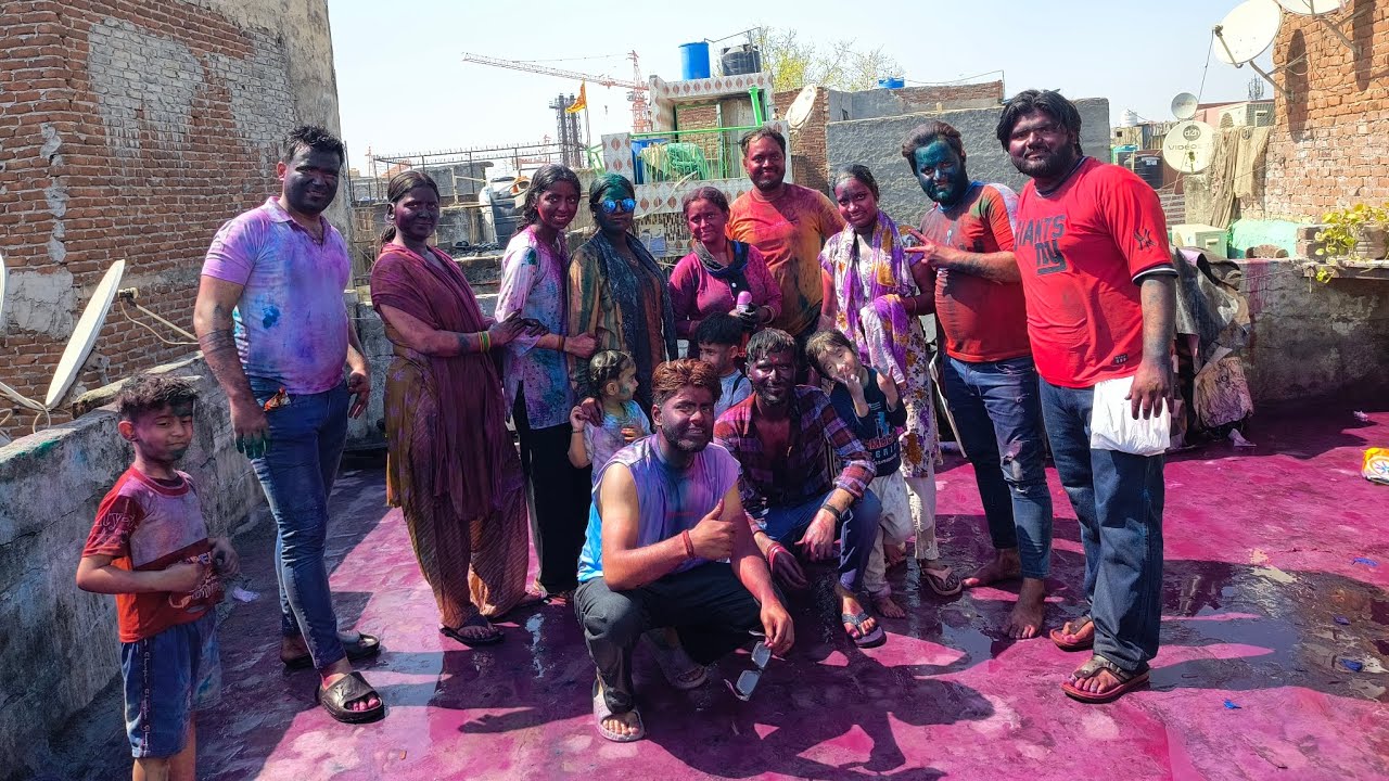 Happy Holi 🫟 Full Masti With Family 🎉