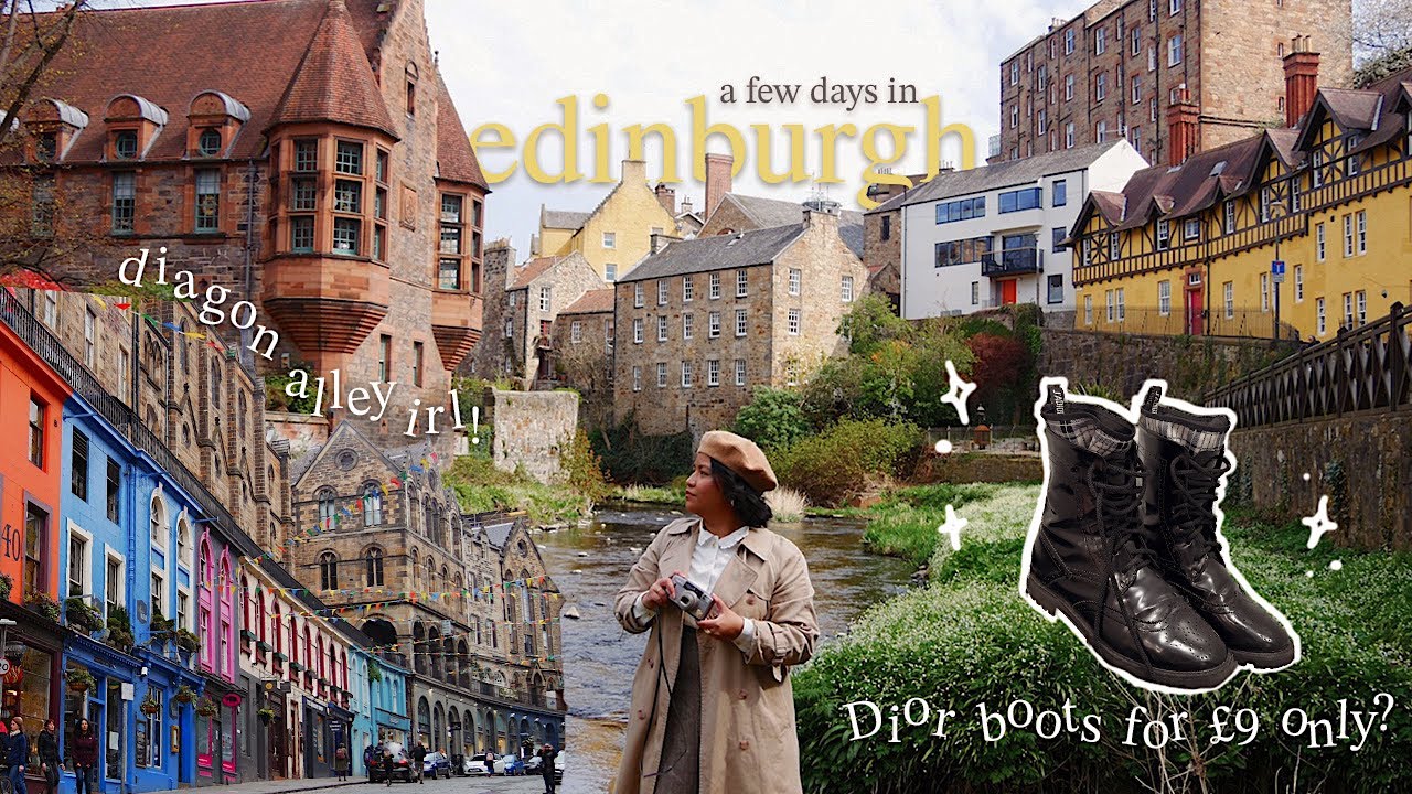 A few days in Edinburgh | thrifting, visiting a bookstore, & exploring the city (mostly) alone