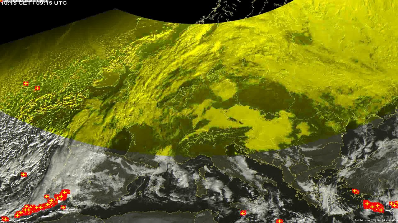 Sat24 lightning video impression for Wednesday, November 25, 2020