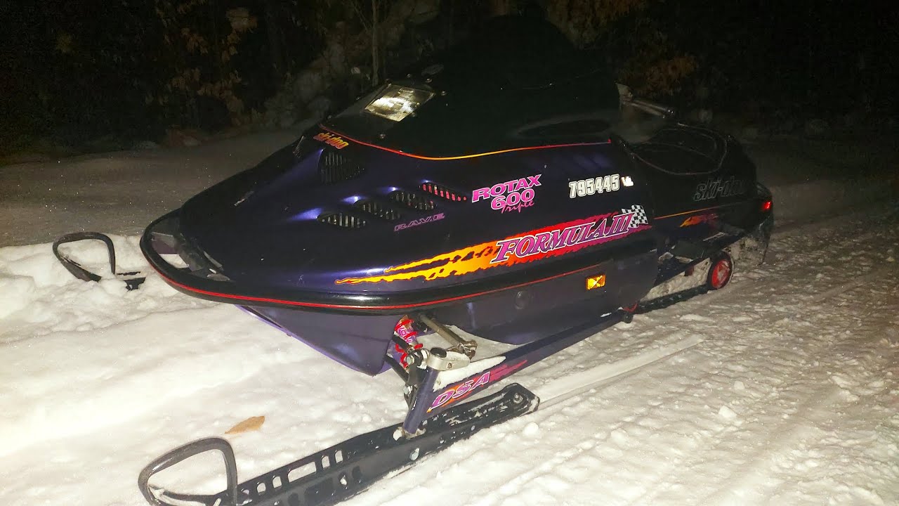 Ski-Doo Formula 3 Ride At Night