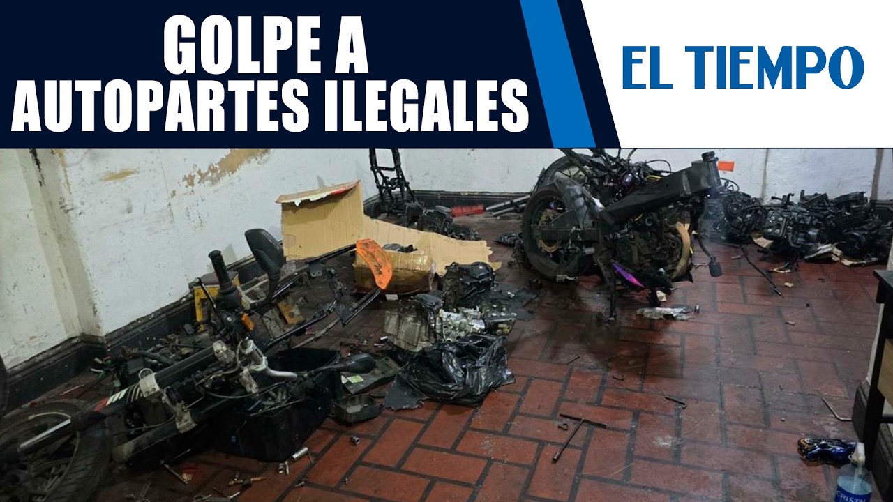 Golpe en Los Mártires: 8 personas capturadas tras desmantelar desguazadero ilegal | EL TIEMPO