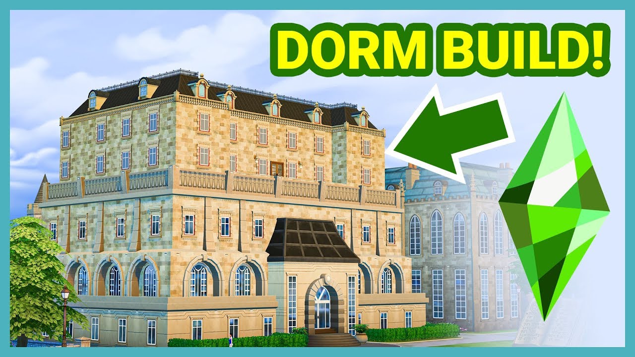 Building a Dorm in The Sims 4 University!