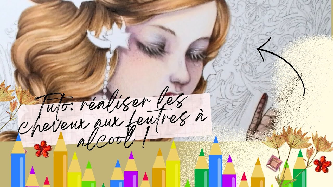 Tutoriel: colorier les cheveux aux feutres à alcool !
