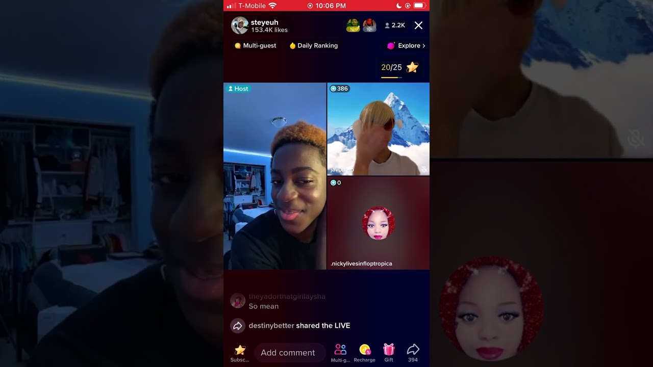 Steyeuh TikTok live pt 3
