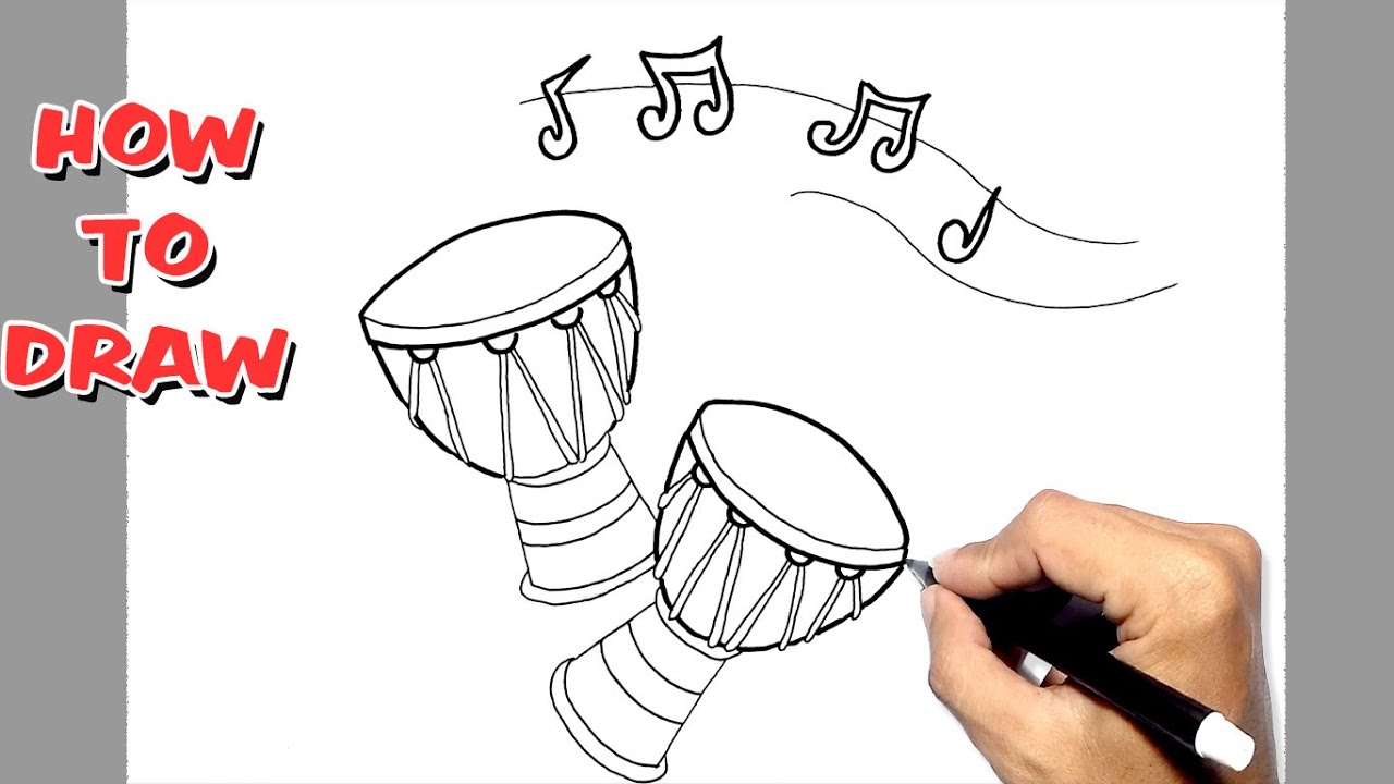 How to Draw a Bongo Drum