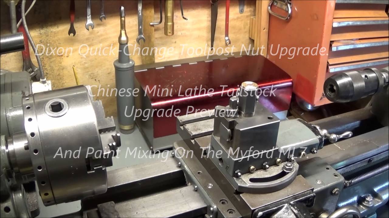 Myford & Mini Lathe Dixon Tool Post Nut Upgrade Tailstock Lock & Paint Mixer