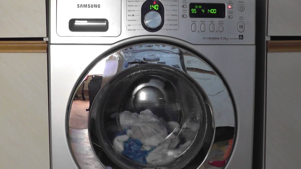 Samsung Ecobubble, Cottons 95 with Prewash 3/9 (requested)