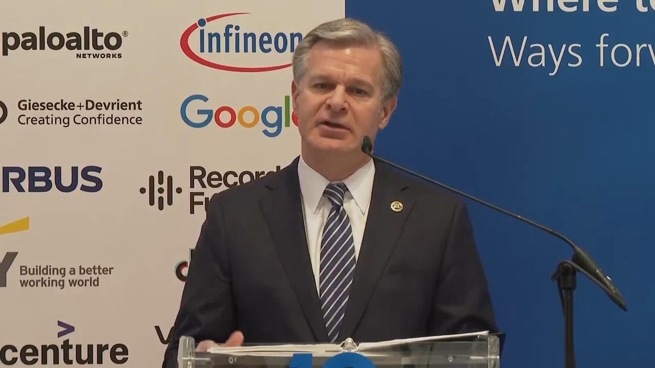 FBI director speaks about Russian hacking, Chinese cyber attacks at Munich Cyber Security Conference