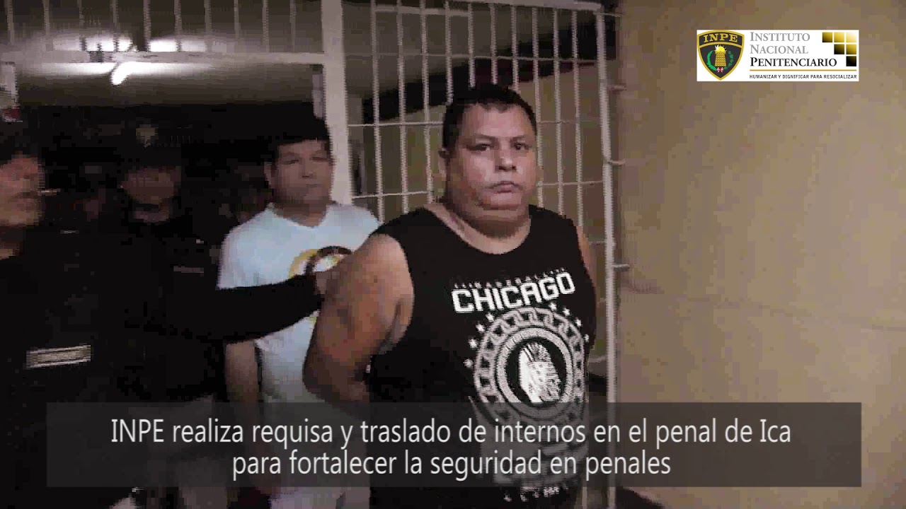 INPE realiza requisa y traslado de internos en el penal de Ica