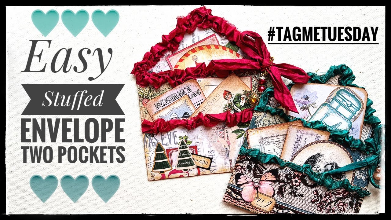 Stuffed Envelope Pockets - Junk Journal #tagmetuesday