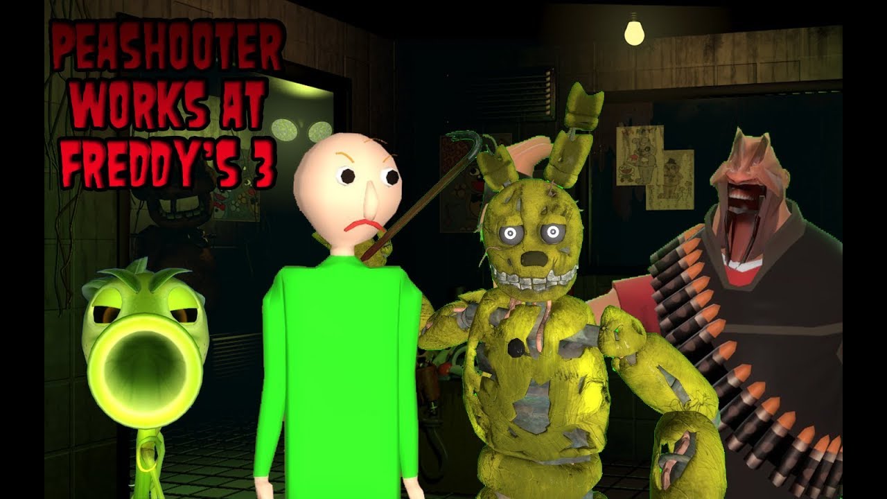 Peashooter works at Freddy's 3