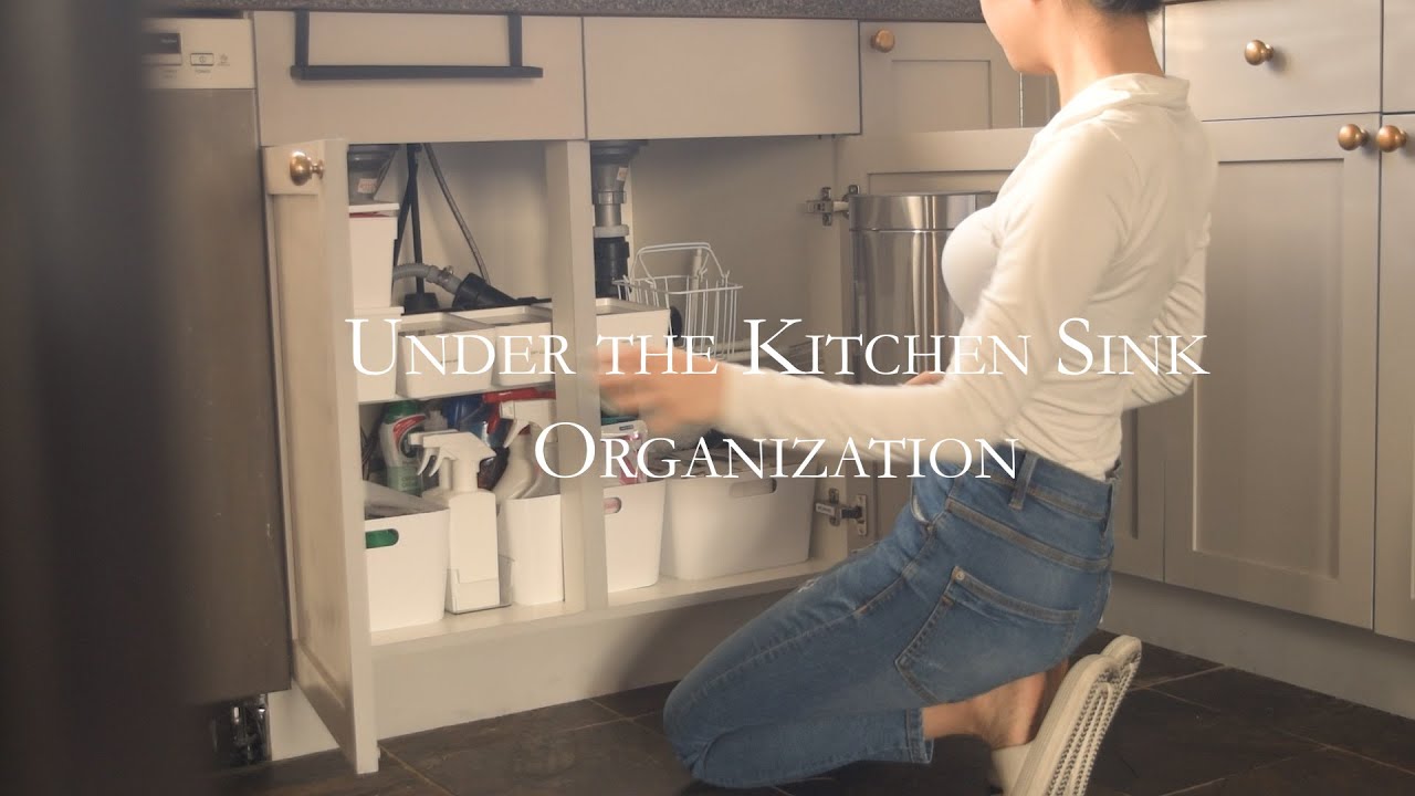 Under the Small Kitchen Sink Storage | Organize with IKEA and DAISO Products