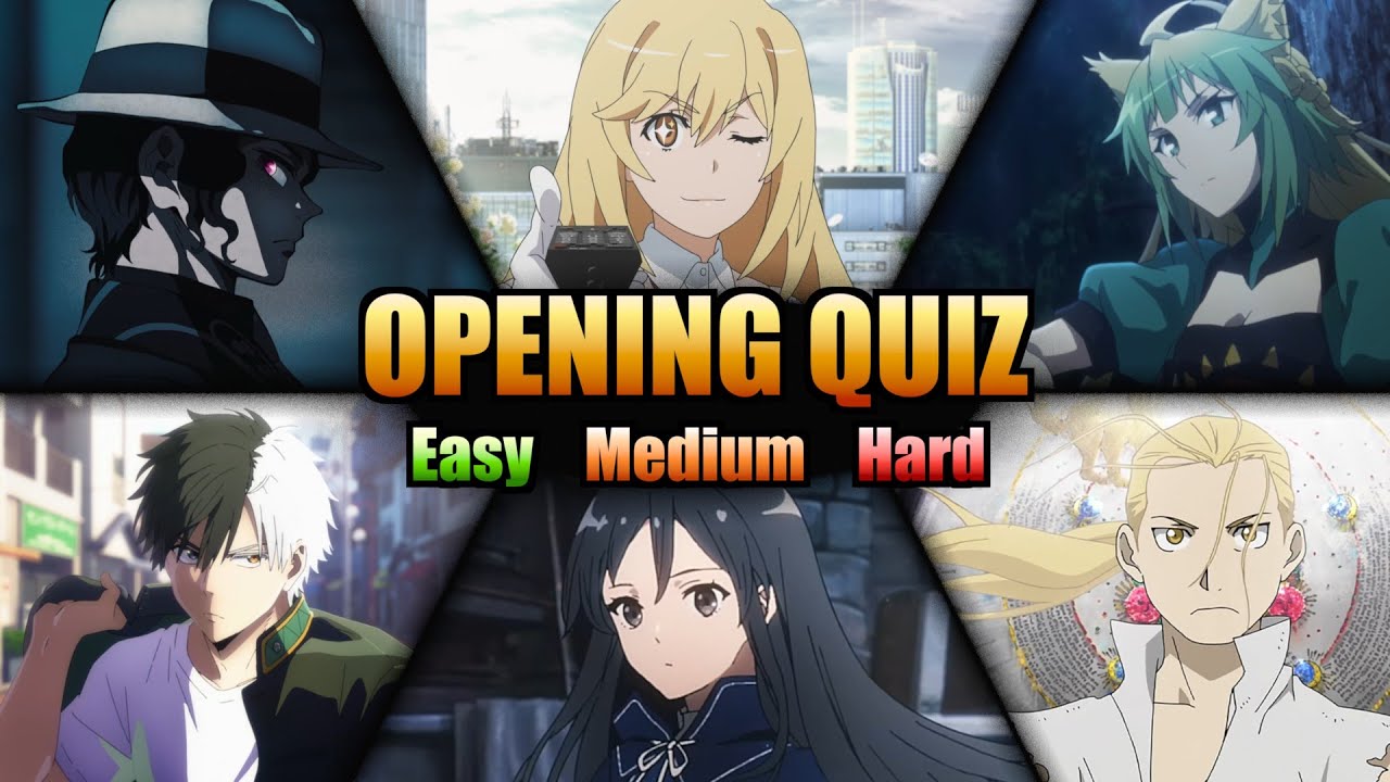 Anime Opening Quiz 🎶 | 90 Openings (Easy - Hard)