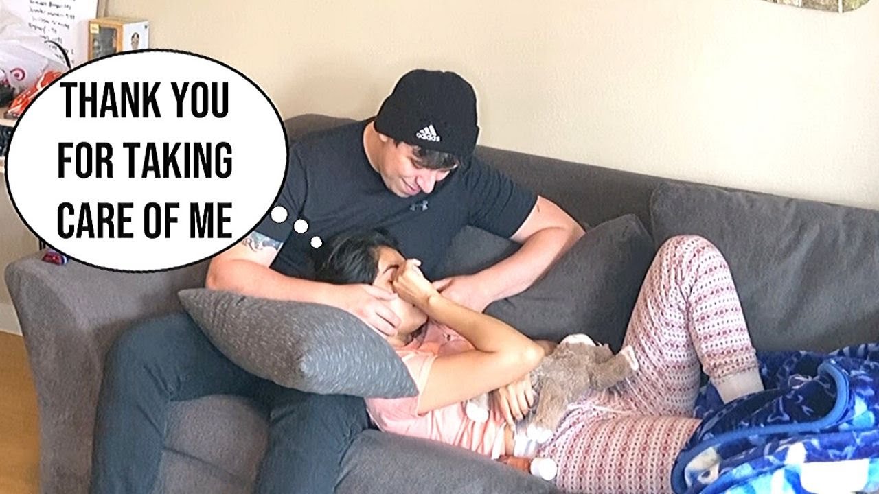 Having Really Bad Pregnancy Cramps To See How HE REACTS!! *Cute Reaction*