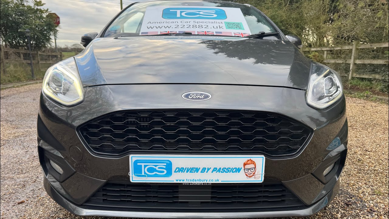 Low miles Ford Fiesta ST-Line (Nav) Turbo 1.0L EcoBoost 100PS Magnetic Grey, Ebony Sport interior 