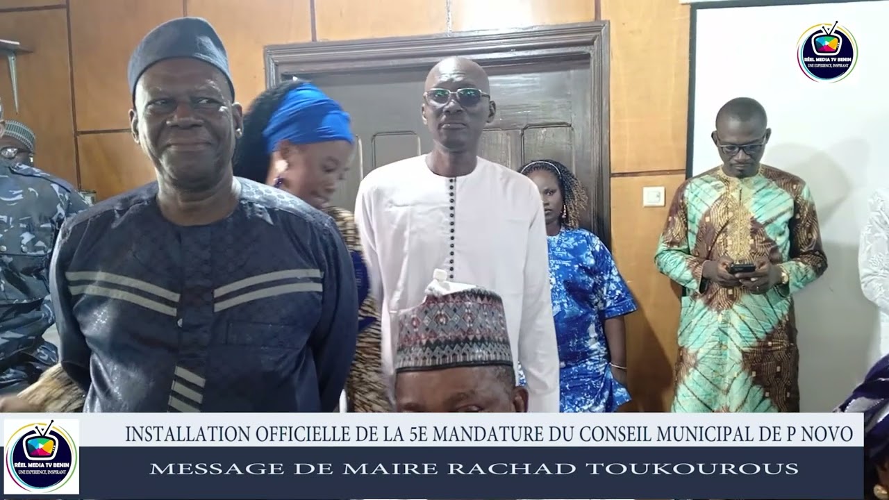 Impression des élus en langue YORUBA et GOUN à la fin de l'installation de la 5e mandature de P-Novo