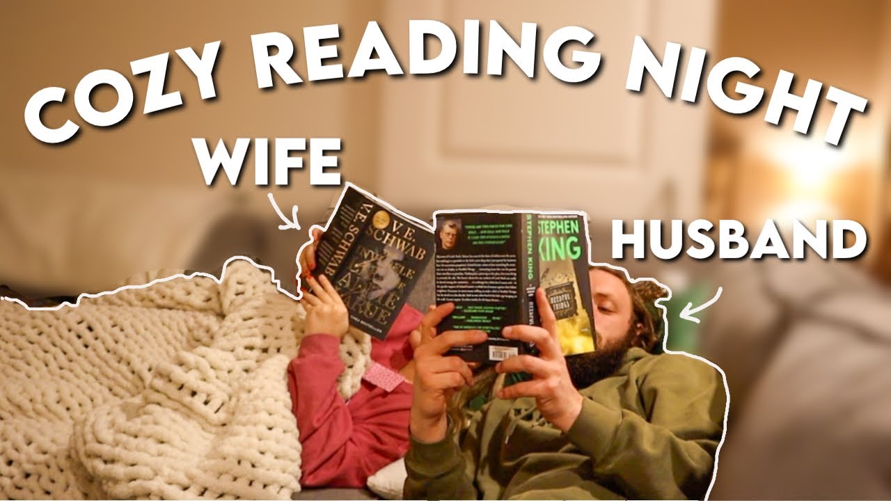 Spend A Cozy Reading Night With Us | Reading Vlog