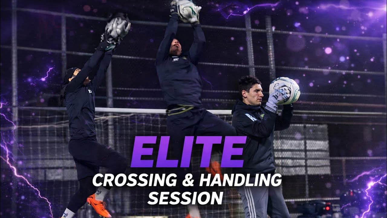 Goalkeeping Crossing Drills & Handling Drills Training Elite LAMO GKs 