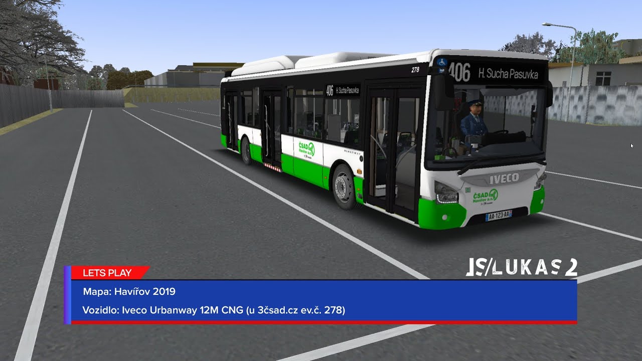 OMSI 2 | Havířov 2019 | Iveco Urbanway 12M CNG  (Evidence: 278) | 3ČSAD | Linka 406
