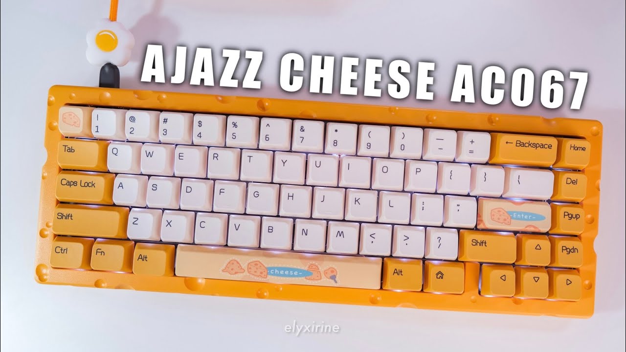 Механическая клавиатура AJAZZ AC067 Cheese | Переключатели Kailh Cheese | Обзор распаковки + модификация | Elyxirine