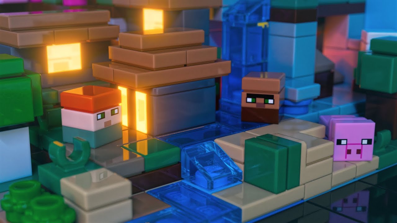 LEGO 21265 The Crafting Table (Night Version) | Blender Rendering Practice