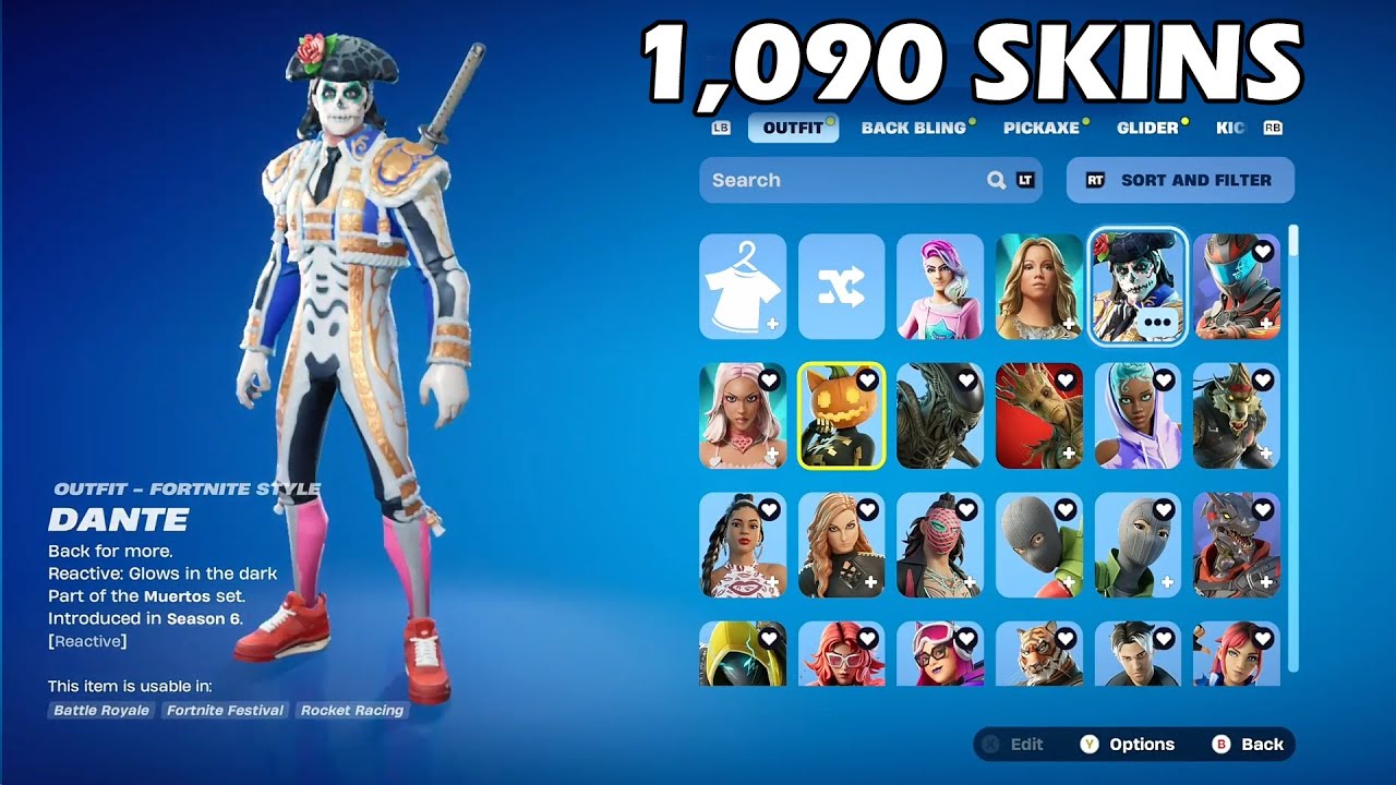 FORTNITE PURCHASE 3 SKINS |  DANTE, MARIAH & STARLIE | KICKS TRY ON | RETURNED 2 SKINS | 1090 SKINS