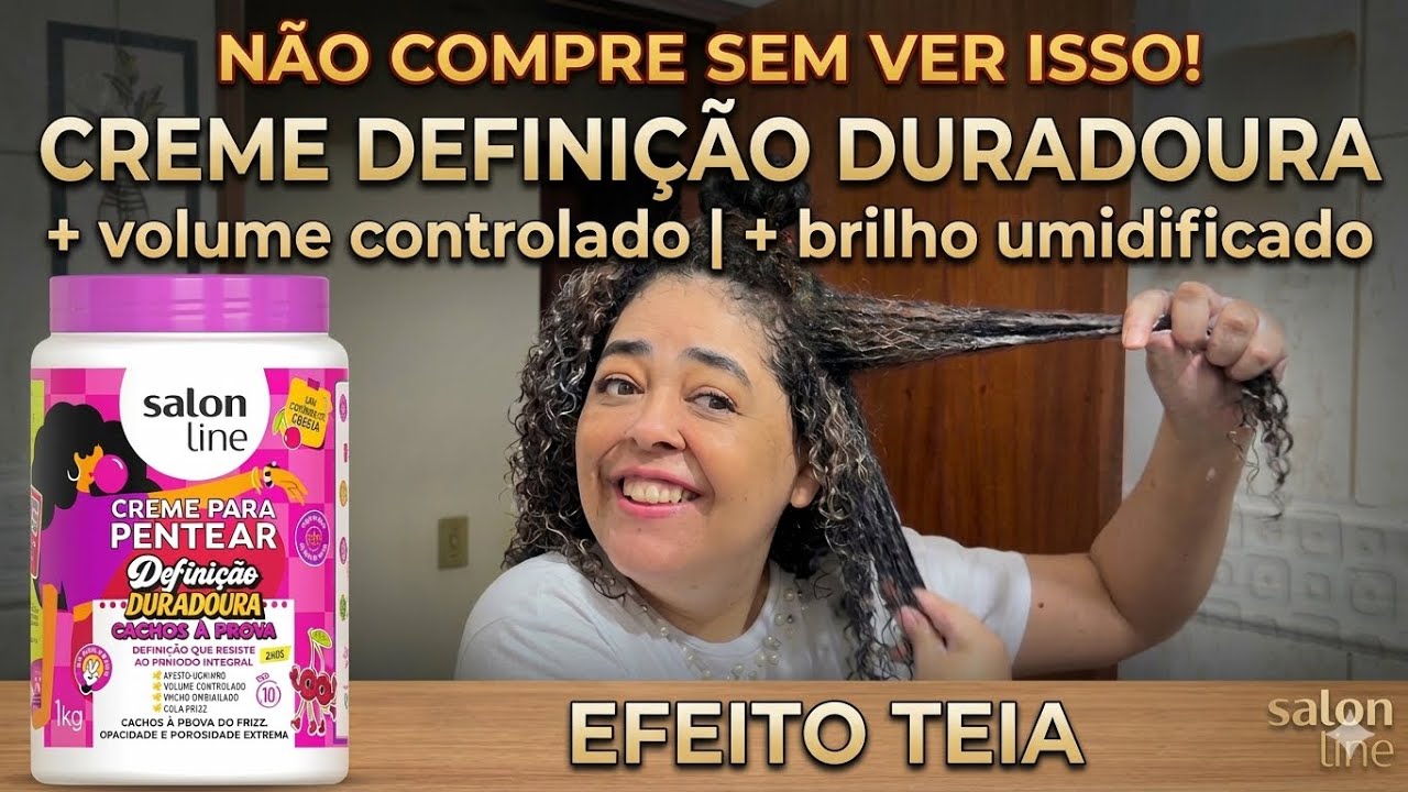 LANÇAMENTO! Testei o Novo Salon Line DEFINIÇÃO DURADORA Cachos à Prova