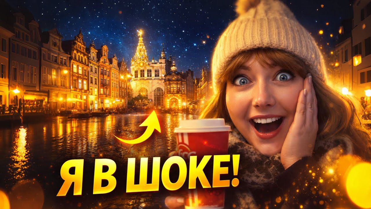 Гданьск | Старый город, Dwór Artusa и вечерняя магия